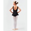 Ballet leotard "Paula" with skirt, Black, 164/170 15-16 years