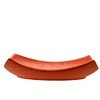 Ceramic Tea Holder (Square, Orange), W 3.5 x H 0.8