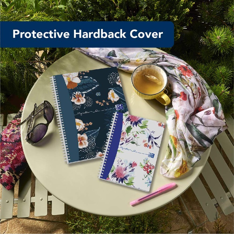 Oxford Botanics A5 Notebook, Hardback Wirebound, Lined, 140 pages, Assorted
