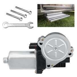 676061 RV Step Motor Replacement Kit,214-1001 RV Stair Entry Step Gear Motor Compatible with kwikee Step,Lippert Components,with 3 Screws,1 Wrench,1101428,379147,366043,214-1009