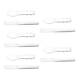 10 Pzas Espátulas Acero Inoxidable Mascarilla Facial