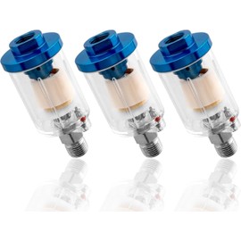 Bestgle Oil Water Separator Filter, Air Compressor Water Oil Separator Water Trap Tool Separator Water Catcher Filter 1/4 Inch NPT Air Pressure Regulator Pneumatic Gauge for Compressor Paint Gun Pack