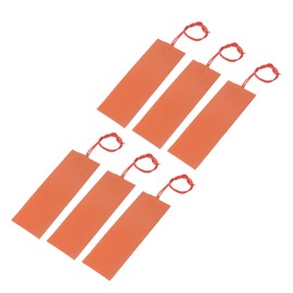 MECCANIXITY Silicone Heating Pad, 12V 20W Heater Film Flexible Heating Plate 150mmx50mm Heater Mat for Constant Temperature, Pack of 6