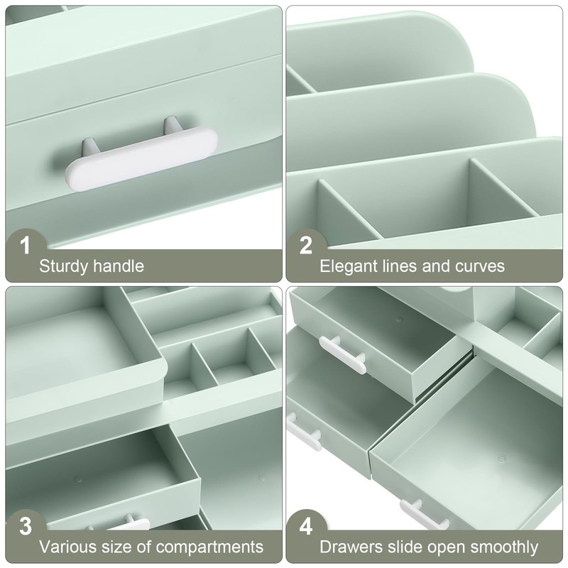 BTGGG Makeup Organizer Cosmetic Skin Care Storage with Drawers Beauty
