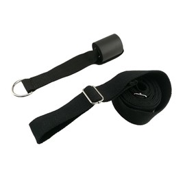 Kisangel Yoga Belt Stretching Strap for Leg Flexibility Training Door Anchor Ballet Stretch Band for Dance Gymnastics and Home Exercise Black