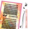 PURELEOR Cluster Lashes Kit Including Bond and Seal Remover DIY