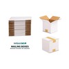 Wisaiboxl 4x4x4 inch White Shipping Boxes, Corrugated Cardboard Small Boxes