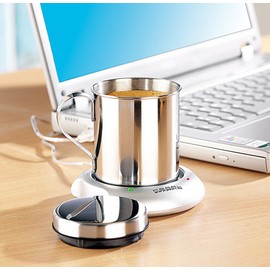 USB Cup Warmer with Stainless Steel Tray