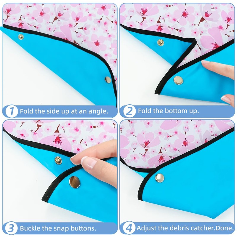 VOPHIA 3 Pack Adult Bibs for Women Washable Bib Reusable