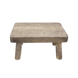 Adult Wooden Step Stool - Very Sturdy, Great Kids Step Stool Perfect for High Beds, Reach High Places in Kitchen, Bathroom, Closet, Sink, Lightweight (14.17x10.63x7.48inch)