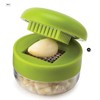 Joie Garlic Press and Chopper with Storage Container, Stainless Steel