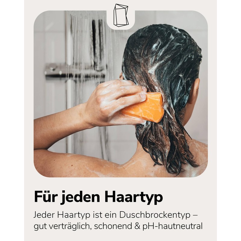 Duschbrocken 2in1 Festes Shampoo & Duschgel - 1x Frida Früchtchen
