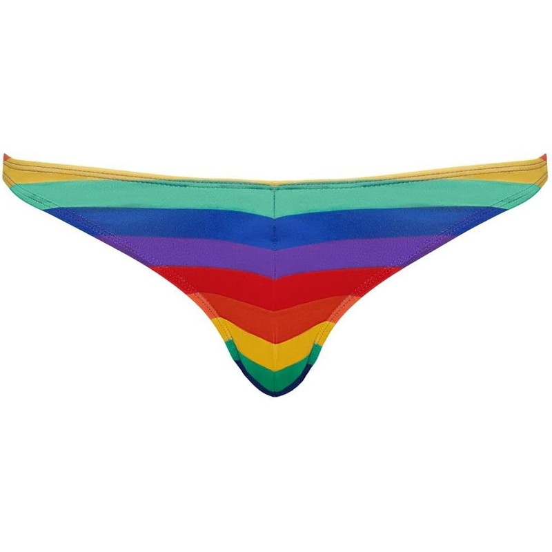 Svenjoyment Herren Rio String, Regenbogen, XL