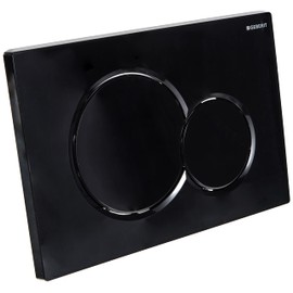 Geberit 115.770. DW. 5 Sigma01 Flush Plate, Plastic Handle, Jet Black RAL9005