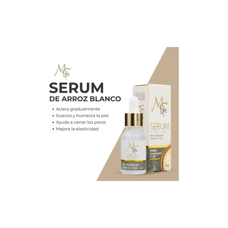 Kit Skincare De Arroz 5pzs Manchas, Aclara, Hidrata. Mc Life