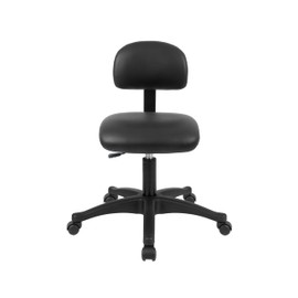 TAKE UR SEAT® Economical Multi-Purpose Medical Spa Stool Chair with Adjustable seat and Back Height. Advanced Fabric seat Cover is Easy to Clean. Standard Casters (Table Height Black)