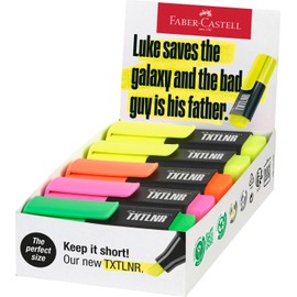 FABER-CASTELL TXTLNER 154210 Highlighter Set, 10 Neon Markers for Children and Adults