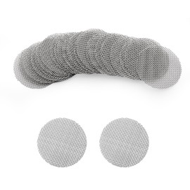 YCLFHOO Pipe Screens,50 Pcs Stainless Steel Pipe Gauze,15mm Smoking Pipe Screen Filters,Reusable Mesh Gauze Screens for Rig/Pipe/Bong Gauze Ash Catcher