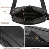 Bandolera Hombre,Mariconera,Crossbody Hombre,Bolsa Mensajero Bandolera Piel,Impermeable Bolsa Crossbody,Para Uso Diario,Deportes,Empresas,Senderismo,viajes,negro