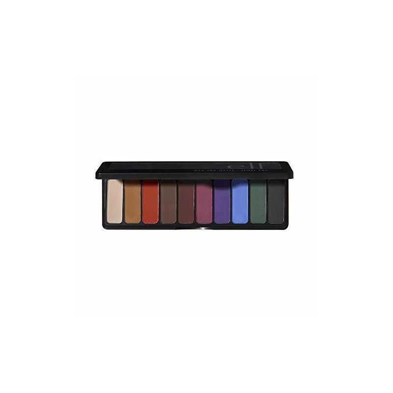 e.l.f. Mad For Matte Eyeshadow Palette, 10 Shades, Jewel Pop,