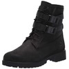 Timberland Womens Jayne Double-Buckle Waterproof Black Nubuck Boot - 5.5