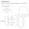 Lysed Wall Sconce Vintage Style Wall Light Fixture, Classic Wall