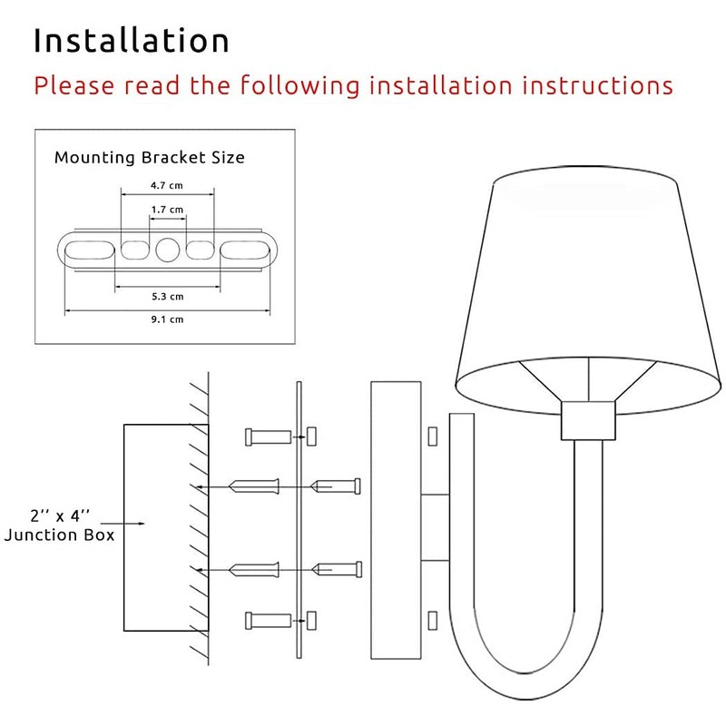 Lysed Wall Sconce Vintage Style Wall Light Fixture, Classic Wall