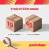 Packatape Packatape - 6 Rolls Per Pack 48MM x 66M