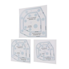 3 Sizes Bowl Cozy Template Acrylic Bowl Cozy Pattern Template Cutting Ruler Set,6in 8in 10in
