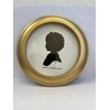 CUT ARTS Round Gold 6" Picture Frame