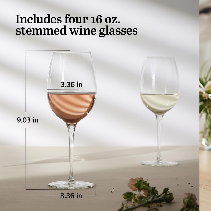 Libbey Signature Kentfield Estate All Purpose Wine Glasses Set of