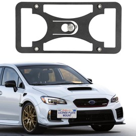 License Plate Holder Front Bumper Mount Bracket Compatible with WRX/STI 2017-2023 | No Drilling | Installs in Seconds，Front Bumper License Plate Mounting Kit