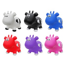 Farm Hoppers Award Winning Inflatable Bouncing Purple Cow with Pump