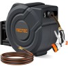 NEOTEC Ground Mounted Retractable Hose Reel with 100FT Garden Water
