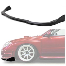 KUAFU 3Pcs Front Bumper Lip Splitter Compatible with 2006-2007 Subaru Impreza WRX STI CS2 Style Under Chin Spoiler Air Dam Body Kit Unpainted Black