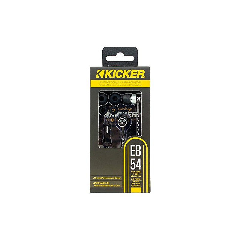 Kicker Auriculares con cable EB54 con micrófono | Grandes auriculares