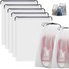 LYSAIMG 5Pcs Transparent Shoe Bags for Travel, 11.8x15.7Inches Drawstring, Waterproof,