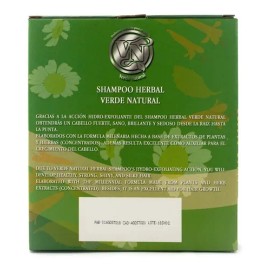 Shampoo Herbal Anti Caída Verde Natural.