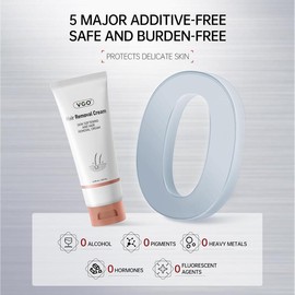 VGO Painless Hair Removal Cream for Women & Men, Hair removal cream for body, back & legs, All Skin Types, 4.06oz w/Spatula - PCS: 3PCS