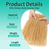 Humistwbiu Afro Kinkys Bulk Human Hair for Dreadlocks Extensions Repair