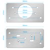 12-Pack Stainless Steel Cabinet Hinge Repair Kit - Door Hinge