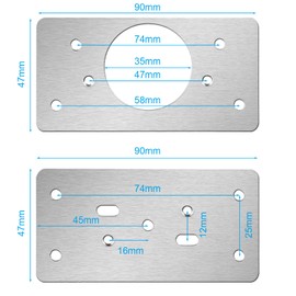 12-Pack Stainless Steel Cabinet Hinge Repair Kit - Door Hinge Repair Plate With Mounting Screws