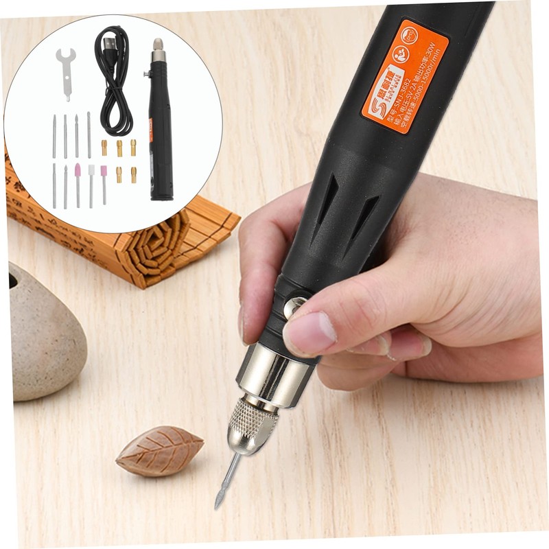 Operitacx 1set Multifunction USB Mini Drill Engraving Tool Speed Electric