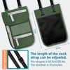 Travel Neck Wallet, RFID Blocking Passport Holder with Adjustable Neck