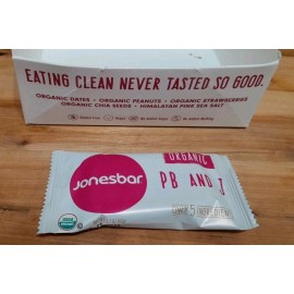 jonesbar 6CT: JONESBAR USDA Organic PEANUT BUTTER & JELLY Bar Vegan NO:gluten/dair