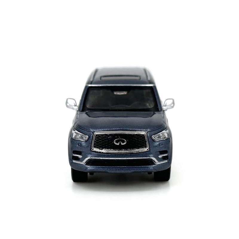 Paudi Model 1/64 Infiniti 2020 QX80 Collection Complete Blue Mini