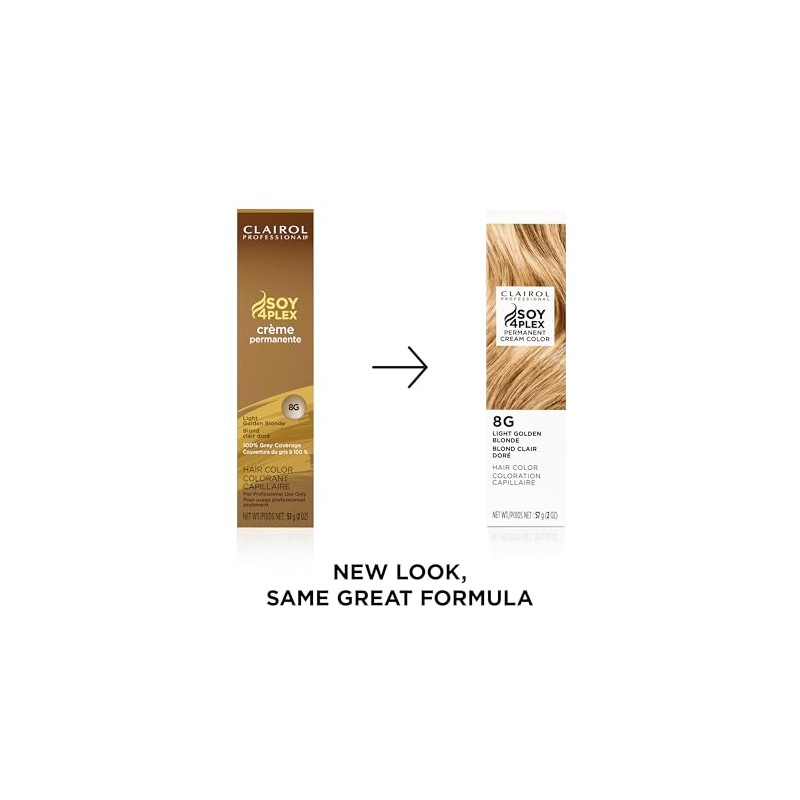 Clairol Permanent Crème, 8g Light Gold Blonde, 2 oz.