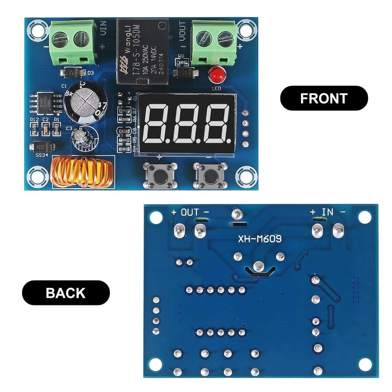 4PCS 12V-36V DC Voltage Protection Modules XH-M609 Over-Discharge Circuit Protection