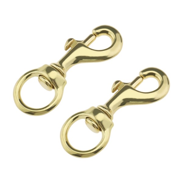 Micro Traders 2PCS 3-1/4 Inch Trigger Clip Swivel Snap Hooks