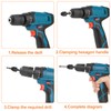 2-Piece Keyless Drill Chuck Conversion Tool, Hexagonal Handle Keyless Drill